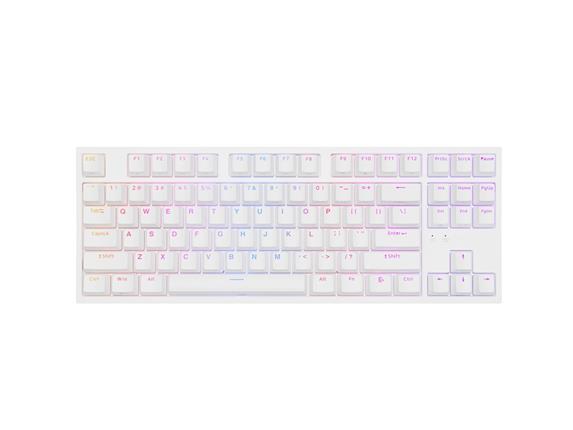 Genesis THOR 404 herní mechanická klávesnice Gateron Yellow Pro/US layout/Bílá