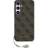 Guess 4G Charm kryt Samsung Galaxy S24 FE hnědý