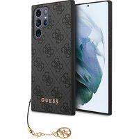 Guess 4G Charms Zadní kryt Samsung Galaxy S24 Ultra šedý