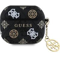 Guess PU 4G Peony Charm pouzdro pro AirPods 3 černé