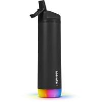 HidrateSpark bluetooth chytrá láhev s brčkem černá