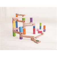 Hračka Bigjigs Toys Dřevěná kuličková dráha, barevná