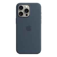 iPhone 15 Pro Max Silicone Case with MagSafe - Storm Blue