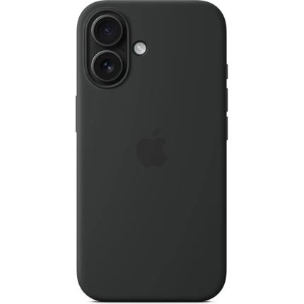 iPhone 16 Silicone Case with MS - Black