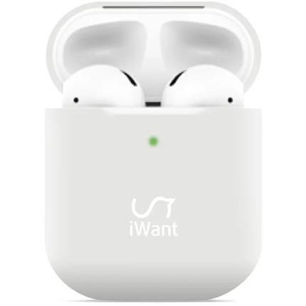 iWant AirPods 2.generace ultra-tenké pouzdro bílé