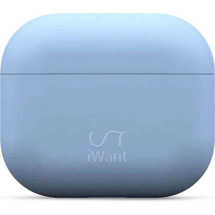 iWant AirPods 3.generace ultra-tenké pouzdro světle modré