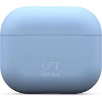 iWant AirPods 3.generace ultra-tenké pouzdro světle modré