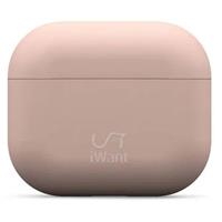 iWant AirPods 3.generace ultra-tenké pouzdro světle růžové