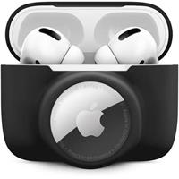 iWant AirPods Pro silikonové pouzdro s Airtag kapsou černé