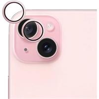 iWant ochrana čoček na kameru iPhone 15 /15 Plus růžová