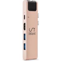 iWant USB-C HUB PRO II zlatý