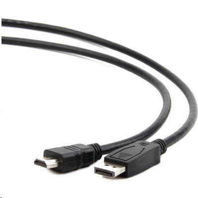 Kabel C-TECH DisplayPort/HDMI, 1m, černý