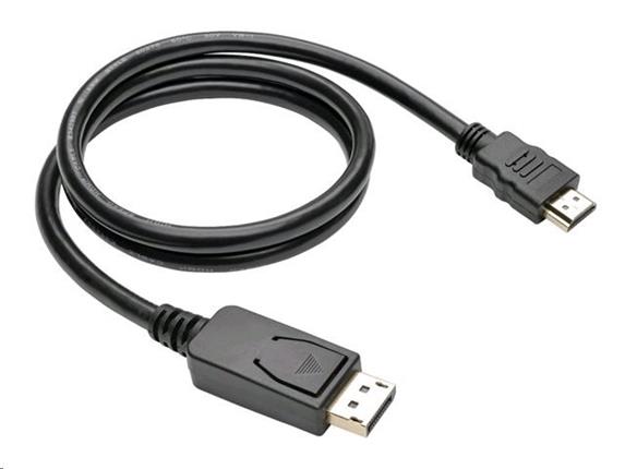 Levně Kabel C-TECH DisplayPort/HDMI, 2m, černý