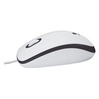Logitech B100 Optical USB Mouse, bílá