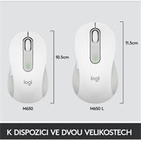 Logitech Wireless Mouse M650 L OFF-WHITE