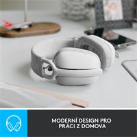Logitech Zone Vibe 100 bezdrátová sluchátka bílé