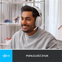 Logitech Zone Vibe 100 bezdrátová sluchátka bílé