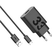 Motorola TurboPower nabíječka 33W USB-A s USB-C/USB-A kabelem černá