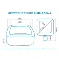 Nafukovací vířivka Marimex Greystone Deluxe Bubble Spa 4 NP