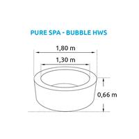 Nafukovací vířivka Marimex Pure Spa - Bubble HWS -modrý -Intex 28486EX