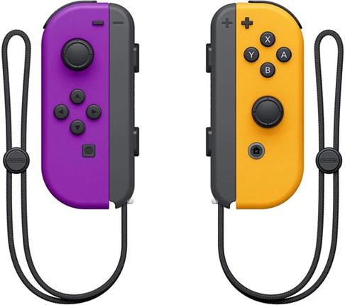 Levně Nintendo Joy-Con Pair neonově fialový/neonově oranžový