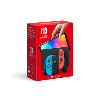 Levně Nintendo Switch - červená & modrá (OLED model)