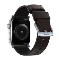 Nomad kožený řemínek pro Apple Watch 42/44 mm - Active Pro Brown/Silver Hardware