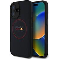 Oracle Red Bull Racing PU Leather Red Ring MagSafe kryt iPhone 16 modrý