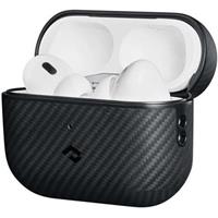 Pitaka MagEZ Case ochranný kryt Airpods Pro/Pro 2 černý/šedý