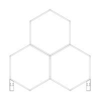 Podpěra G21 pro přístřešek na dřevo HEX, 2 ks/bal