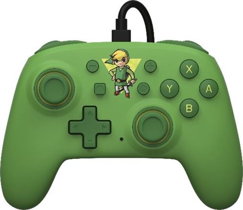 PowerA Nano drátový herní ovladač - Toon Link (Switch)