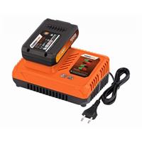 Powerplus Nabíječka 20V/40V + Baterie 20V LI-ION 2,0Ah
