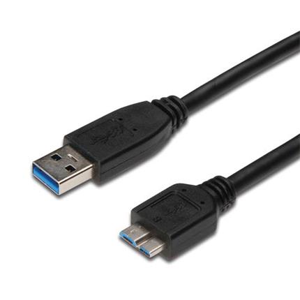 Levně PremiumCord Kabel Micro USB 3.0 5Gbps USB A - Micro USB B, MM, 0,5m