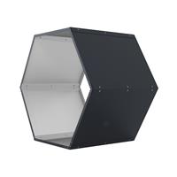 Přístřešek na dřevo G21 HEX 53 - 92 x 60 cm, antracitový