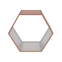 Přístřešek na dřevo G21 HEX 53 - 92 x 60 cm, hnědý