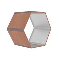 Přístřešek na dřevo G21 HEX 53 - 92 x 60 cm, hnědý