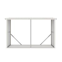 Přístřešek na dřevo G21 WOH 682 - 302 x 119 cm, šedý
