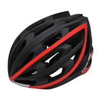 Safe-Tec TYR chytrá helma na kolo L (58cm - 61cm) černá-červená