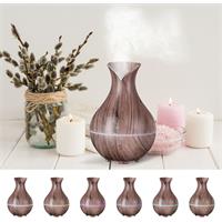 SIXTOL Aroma difuzer Bloom šedé dřevo 200ml