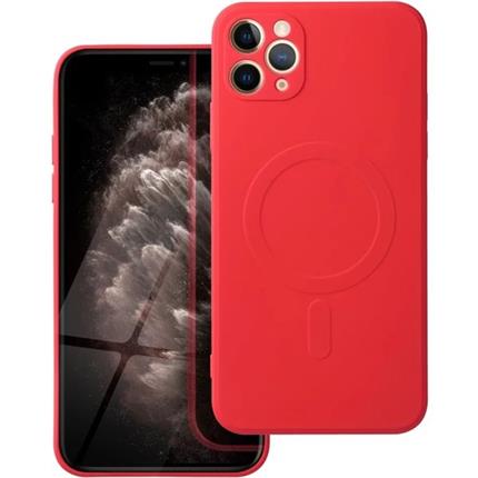 Smarty Mag silikonový kryt s MagSafe iPhone 11 Pro Max červený