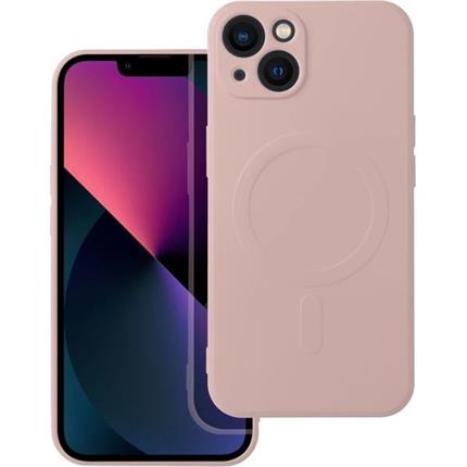Smarty Mag silikonový kryt s MagSafe iPhone 13 růžový