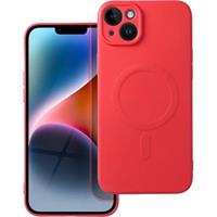 Smarty Mag silikonový kryt s MagSafe iPhone 14 Plus červený