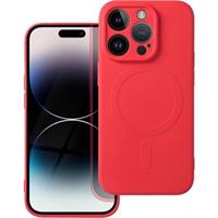 Smarty Mag silikonový kryt s MagSafe iPhone 14 Pro červený