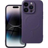 Smarty Mag silikonový kryt s MagSafe iPhone 14 Pro fialový