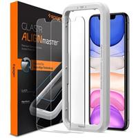 Spigen 2D tvrzené sklo Align Glas.tR Apple iPhone 11/XR 2 ks.