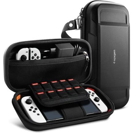 Levně Spigen Rugged Armor Pro Pouch ochranné pouzdro pro Nintendo Switch/Switch OLED černé