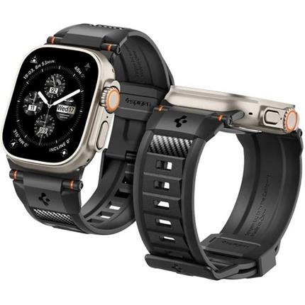 Levně Spigen Rugged Ultra Band řemínek Apple Watch 49/45/44/42mm matně černý