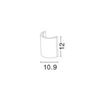 Svítidlo Nova Luce CADMO R WALL GREY nástěnné, IP 65, 6 W