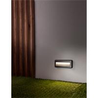 Svítidlo Nova Luce PULSAR STEP GREY 6 schodišťové, IP 54, 4 W