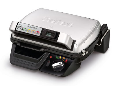 Tefal SuperGrill GC451B12 stříbrná